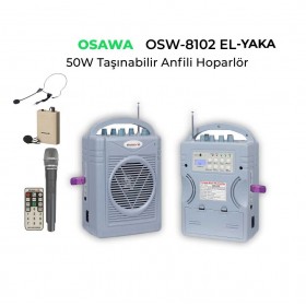 Osawa Osw-8102EY El ve Yaka Mikrofonlu Taşınabilir Şarjlı Anfi